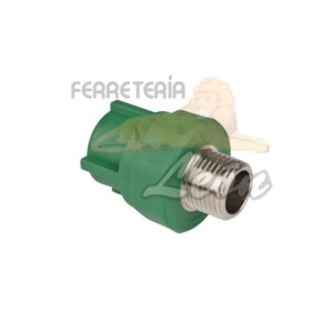 Adaptador macho PPR 20mm x 1/2 iusa cod.616378 (60 pzas)
