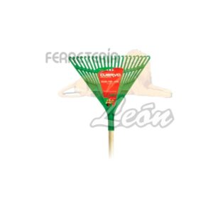Escoba cuervo p/jardin 22 dientes plastico EJP-22