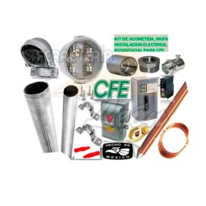 Kit para bajada electrica domestica