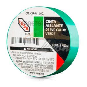 Cinta de aislar iusa verde cod.616316
